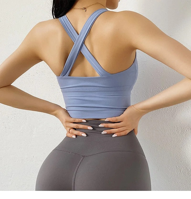 Front Zipper Sports Bra Women Underwear Push Up Yoga Crop Top Bras Solid Athletic Vest Gym Fitness Shirt Sportswear