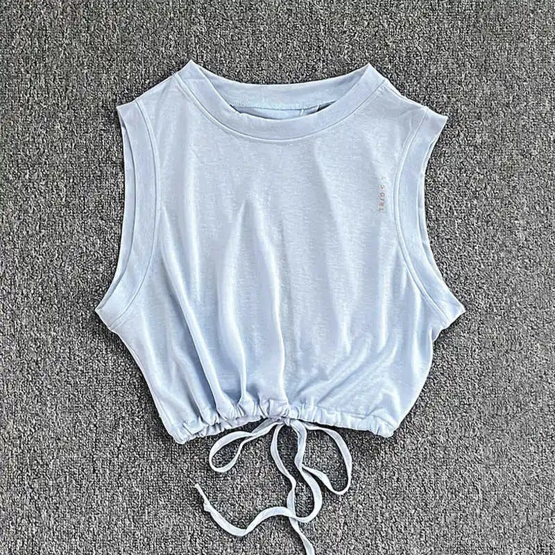 Women's summer yoga wear, breathable, loose, high-end sports vest, thin quick-drying running sleeveless fitness suit