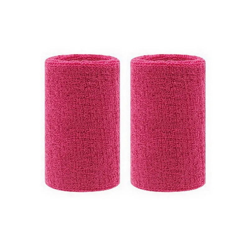 2 Pcs Towel Sports Wristbands Tennis Sweat Bands Wrist Guard For Basketball Volleyball Fitness Sweatbands Wrist Wrap Cuff