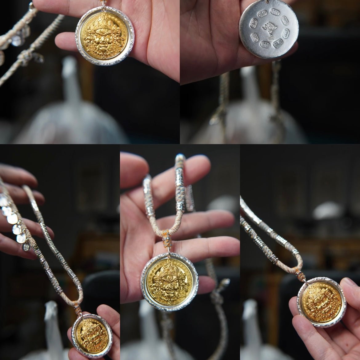 Yellow Dzambhala Pendant