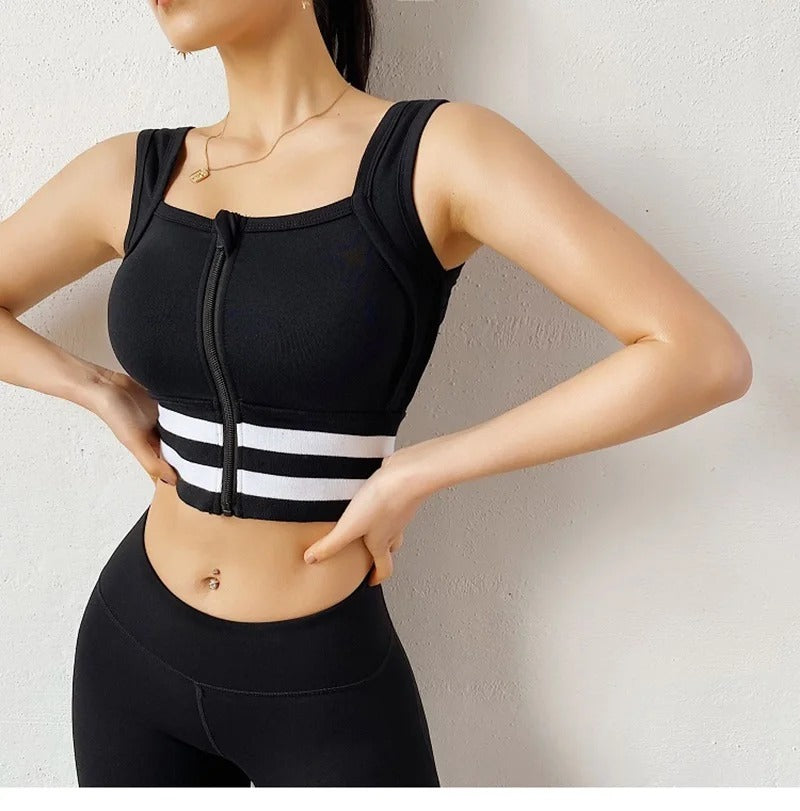 Sports Bra Women Underwear Push Up Yoga Crop Top Bras Solid Athletic Vest Gym Fitness Shirt Sportswear
