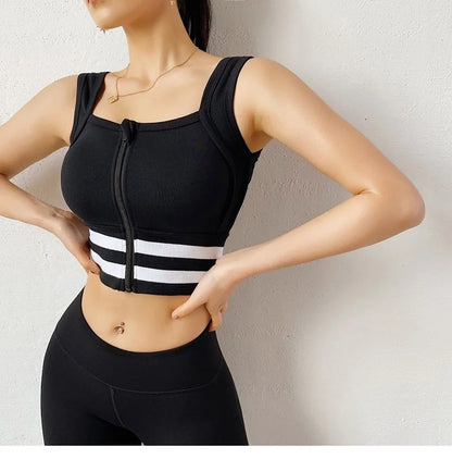 Sports Bra Women Underwear Push Up Yoga Crop Top Bras Solid Athletic Vest Gym Fitness Shirt Sportswear