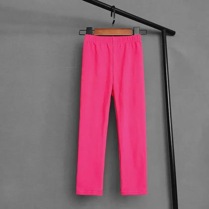 Kids Skinny Leggings Solid Color Pants Cute Stretch Spring Summer Trousers Soft Slim Children Pant Girl and Boys