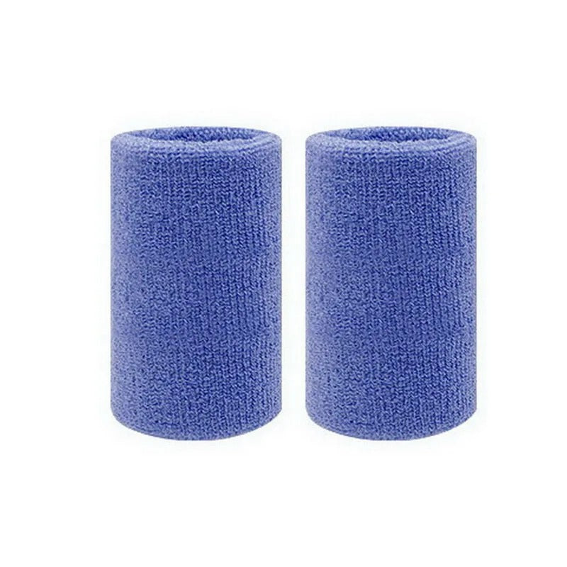 2 Pcs Towel Sports Wristbands Tennis Sweat Bands Wrist Guard For Basketball Volleyball Fitness Sweatbands Wrist Wrap Cuff