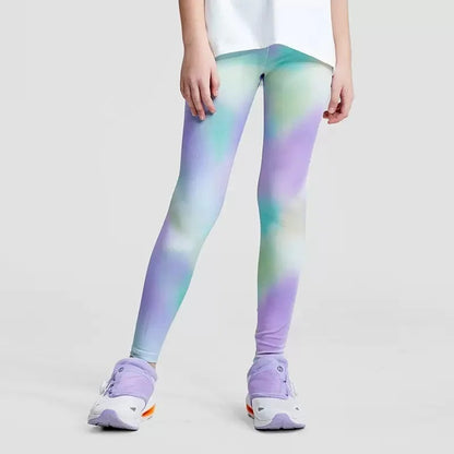 Latest Girls' Sportswear Yoga Pants Children Sports Leggings Elastic Quick-Dry Running Dancing Skating Training Tight Pants Kids