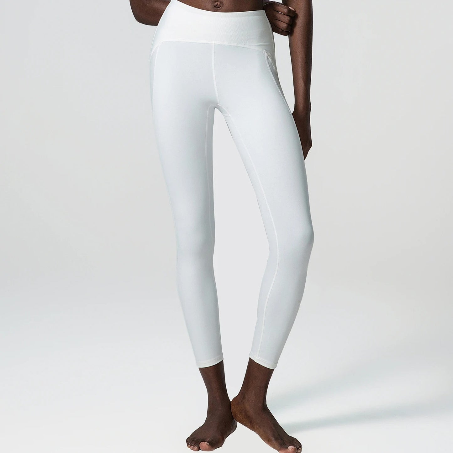 Rib Sporty Leggings High Waist Yoga Leggins Fitness Pants Activewear Butt Lifting Tights Tummy Control Workout  Gym Clothing