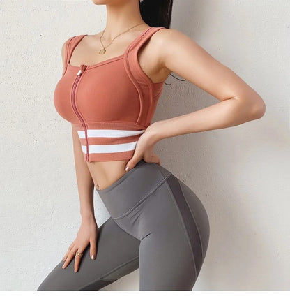 Sports Bra Women Underwear Push Up Yoga Crop Top Bras Solid Athletic Vest Gym Fitness Shirt Sportswear