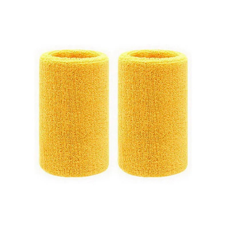2 Pcs Towel Sports Wristbands Tennis Sweat Bands Wrist Guard For Basketball Volleyball Fitness Sweatbands Wrist Wrap Cuff