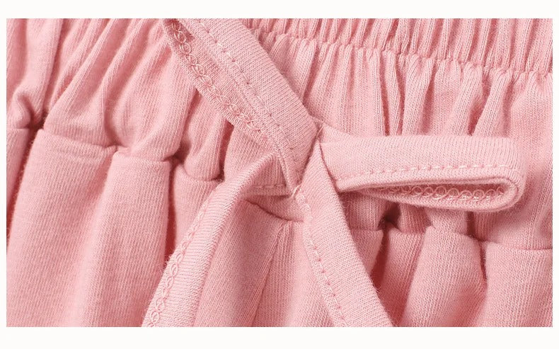 Summer Kids Leisure Shorts Fashionable Korean Style Girls Bow Shorts Children Capris Solid Casual Pants Breath Sports Trousers