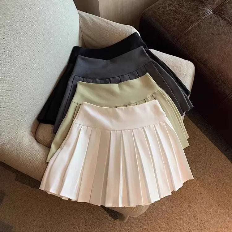 Toddler Girls Fashion Skirt Short Pleated A-Line Skirt for Kids Girl Cute School Uniform Skirts Breathable Cotton Summer