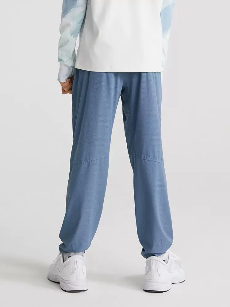 Unisex Kids Yoga Pants Summer Lightweight Athletic Leisure Capri Trousers Boy Girls Fitness Mosquito-proof Children Sports Pants