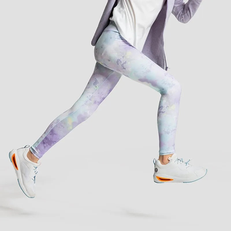 New Children's Yoga Pants Cute Printed Girls Athletic Leggings Comfort Kids Lounge Pants Running Exercise Training Cycling  Wear