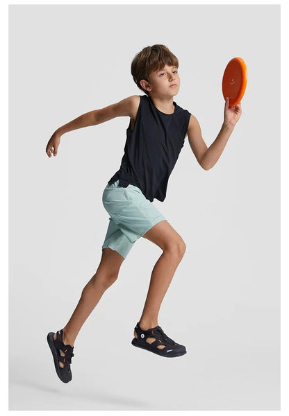 Boys Training Tank Top Quick-dry Children T-shirt Gym Sports Vest Kids Running Workout Fitness Shirt for Yoga Basketball