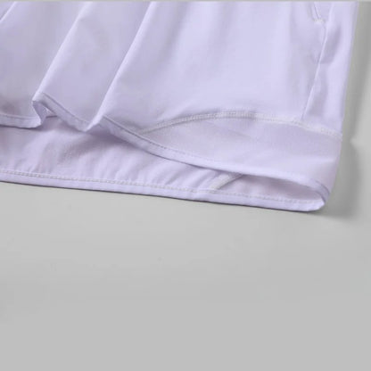 Women High Waist Running Shorts With Pockets Elastic Gym Shorts Tenis Training Yoga Short-Pants Quick-dry Sporty Leisure Wear