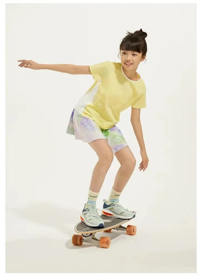 Girls Athletic Skirts With Shorts Print Pleated Tennis Skirt Dance Running Comfy Skort Lounge Cute Clothes Casual Summer Kids