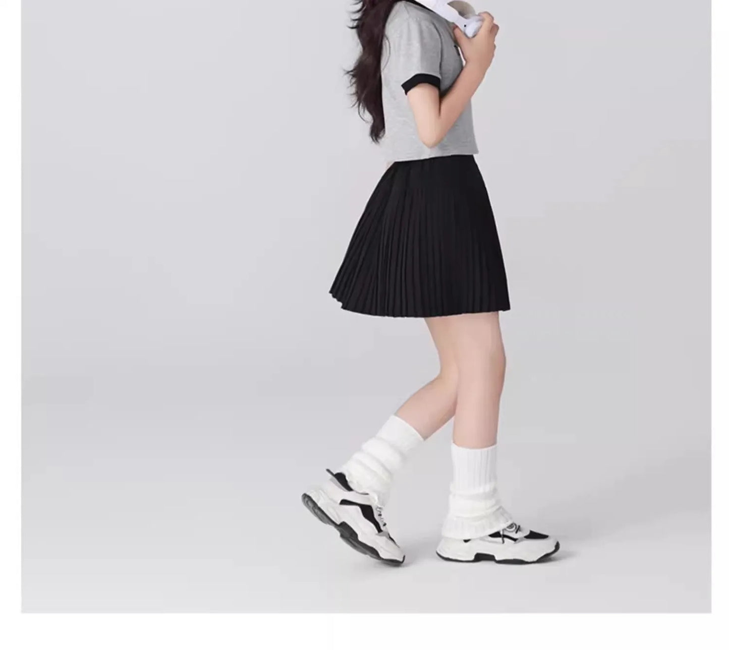 Girls Quick-Dry Sport Skirt Cooling Badminton Yoga Skirt Breathable Tennis Skirts Summer Pleated Dance Kids School PE Skort