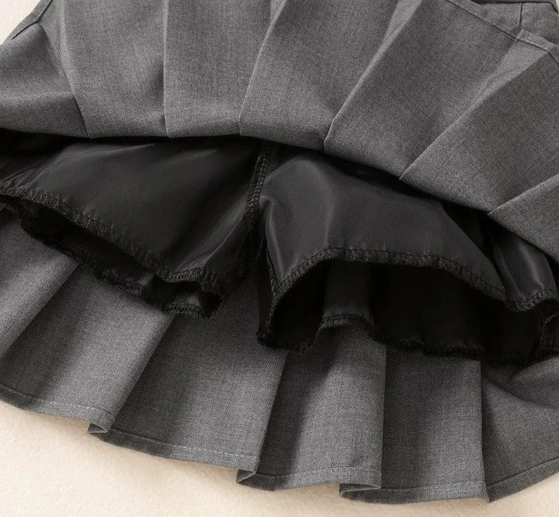 Pleated Skirt For Kids Girl Summer & Spring High Waist Girls Skirts Cute School Uniform Toddler Casual Short Skirt