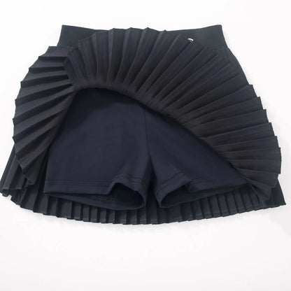 Girls Pleated Skirts with Shorts Athletic Tennis Skirt Quick-dry Sport Skirt Layered Yoga Running Shorts For Kids & Teens Summer