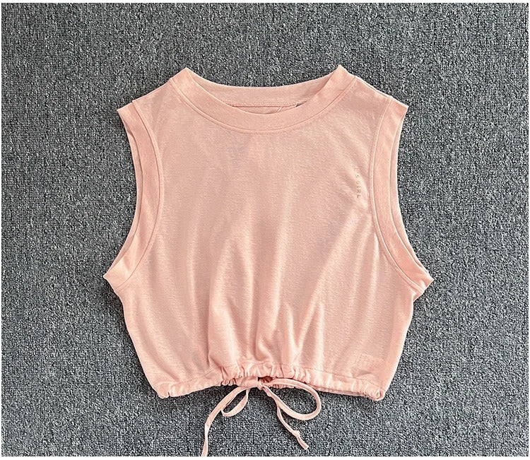 Women's summer yoga wear, breathable, loose, high-end sports vest, thin quick-drying running sleeveless fitness suit