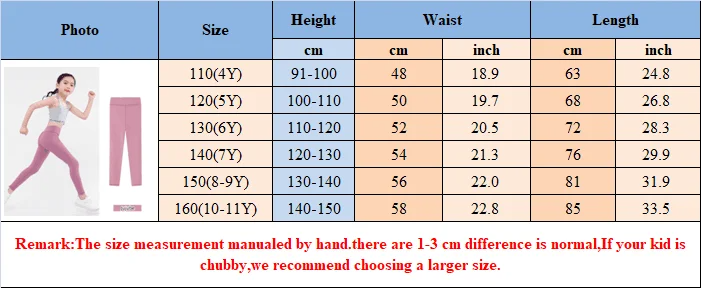3-12 Years Girls Sports Leggings Ankle Length Kids Dance Running Yoga Pants Teens Soft Comfortable Athletic Workout Tights