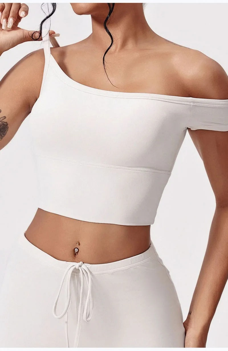 Shirt for Women Blouse Sports Gym Crop Top Sexy Ladies Fitness Exercise T-Shirt Winter Workout Sportswear