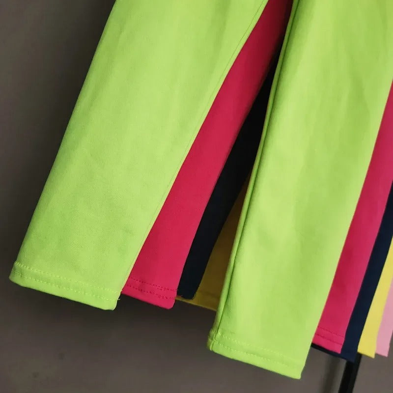 Kids Skinny Leggings Solid Color Pants Cute Stretch Spring Summer Trousers Soft Slim Children Pant Girl and Boys