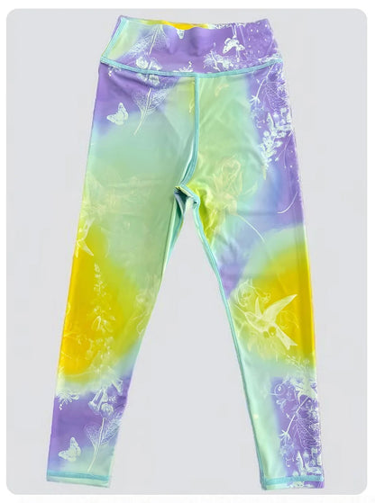 Girls Sports Bra & Yoga Pants Set Fitness Breathable Quick-Dry Workout Outfit for Kids Teen Activewear Gym Running Dance Clothes