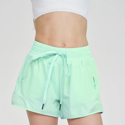 Loose Running Shorts Women Anti-light Sport Workout Shorts With Inner Mesh Fitness Pants Summer Quick-dry Outdoor Activities