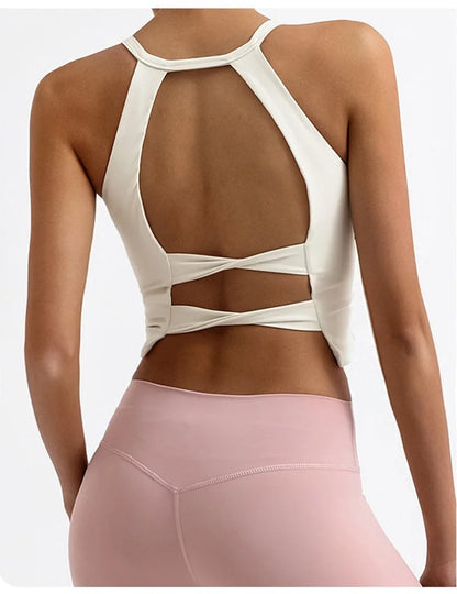 Sports Bra Fitness Underwear Women Push Up Yoga Crop Top Bras Camis Energy Running Vest Gym Pilates Shirt