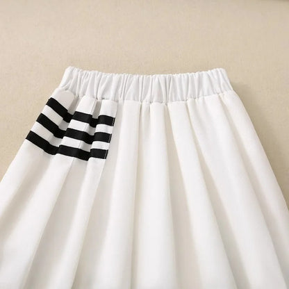 New Pleated Skirt For Kids Girl Summer & Spring High Waist Girls Skirts Cute School Uniform JK Style Toddler Casual Short Skirt