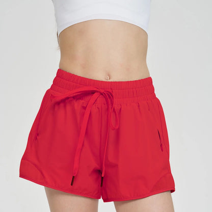 Loose Running Shorts Women Anti-light Sport Workout Shorts With Inner Mesh Fitness Pants Summer Quick-dry Outdoor Activities