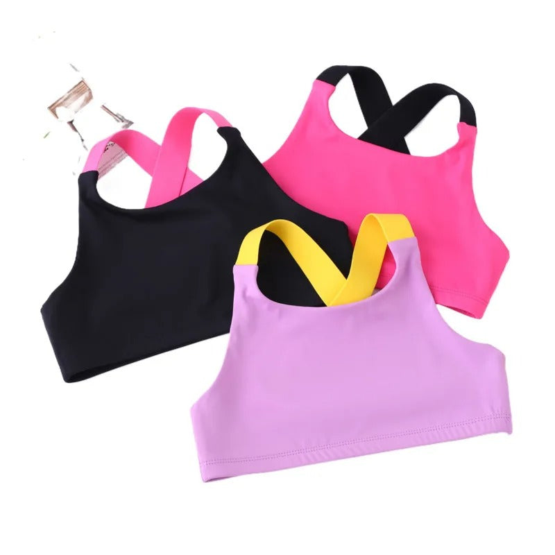 Girls Dance Tank Top Racerback Crop Top Children Gym Tops Sleeveless Yoga Vests Dance Outfit Ballet & Fitness Athletic Clothing