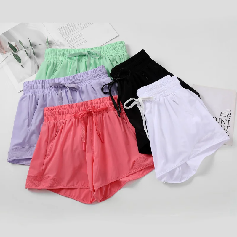 Loose Running Shorts Women Anti-light Sport Workout Shorts With Inner Mesh Fitness Pants Summer Quick-dry Outdoor Activities