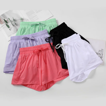 Loose Running Shorts Women Anti-light Sport Workout Shorts With Inner Mesh Fitness Pants Summer Quick-dry Outdoor Activities