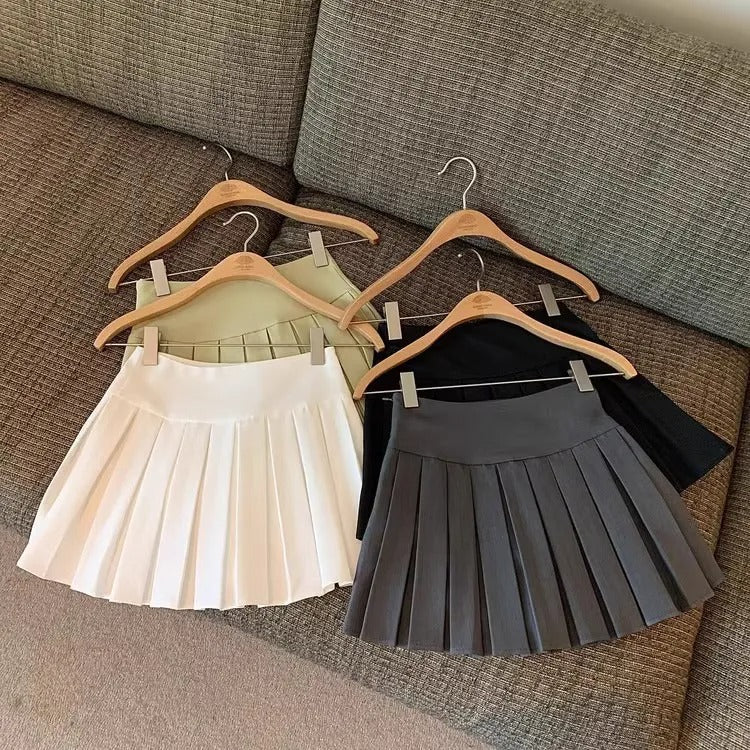 Toddler Girls Fashion Skirt Short Pleated A-Line Skirt for Kids Girl Cute School Uniform Skirts Breathable Cotton Summer
