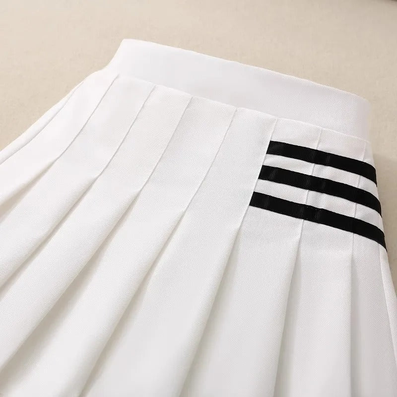 New Pleated Skirt For Kids Girl Summer & Spring High Waist Girls Skirts Cute School Uniform JK Style Toddler Casual Short Skirt