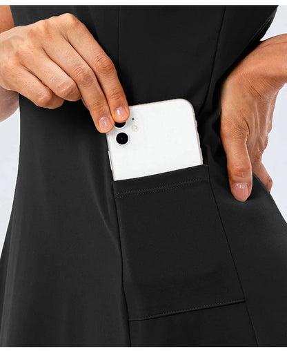 Workout Sport Dresses Women Tennis Dress With Shorts Quick-Dry 2 Piece Sets Yoga Golf Wear Breathable Summer Casual Clothes