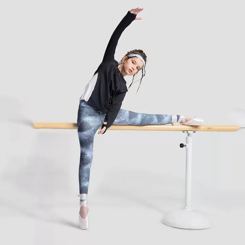 Latest Girls' Sportswear Yoga Pants Children Sports Leggings Elastic Quick-Dry Running Dancing Skating Training Tight Pants Kids