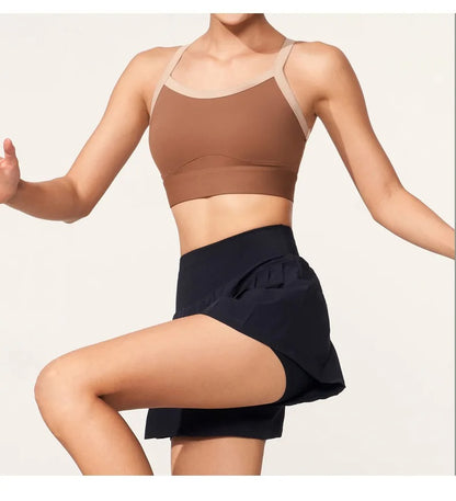 Seamless Racerback Sports Bra For Women High Support Breathable & Thin Yoga Bralette Push Up Workout Top for Running Fitness Gym