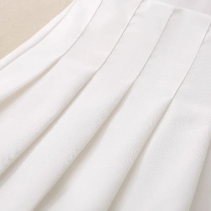 New Pleated Skirt For Kids Girl Summer & Spring High Waist Girls Skirts Cute School Uniform JK Style Toddler Casual Short Skirt