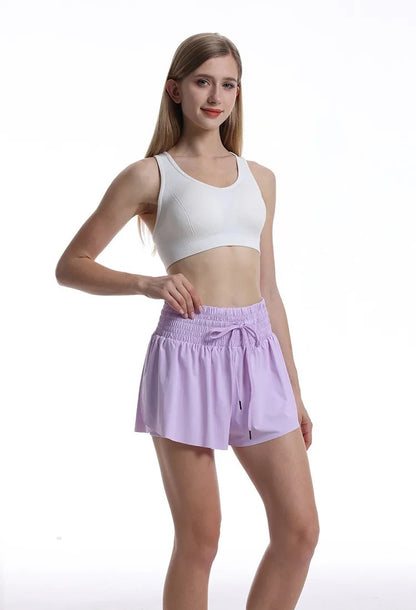 Flowy Athletic Shorts Women Workout Running Gym Shorts Yoga High Waist Golf Skort Sweat Tenis Skirt Cute Casual Summer Outfits