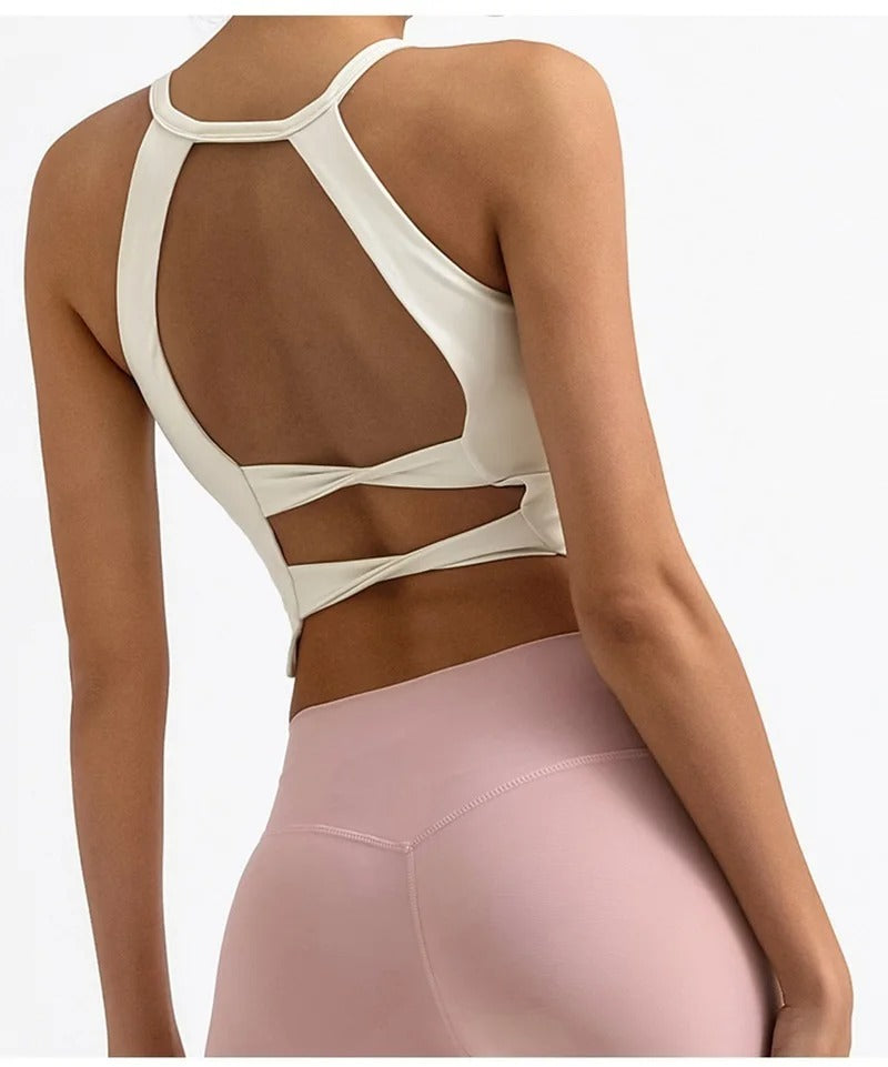 Sports Bra Fitness Underwear Women Push Up Yoga Crop Top Bras Camis Energy Running Vest Gym Pilates Shirt