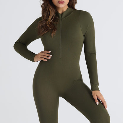threaded one-piece yoga wear, no-awkwardly threaded fitness wear