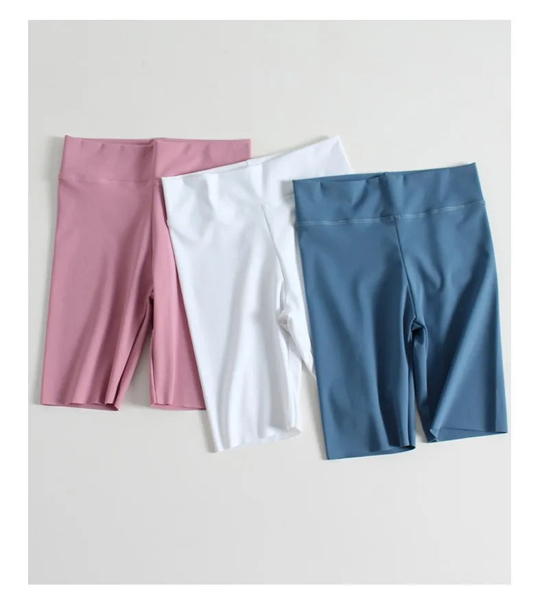 Youth Girls Shorts Summer Children Knee Length Sports Trousers Elastic Baby Leggings Bottoms Kids Yoga Pants Bike Short For Girl