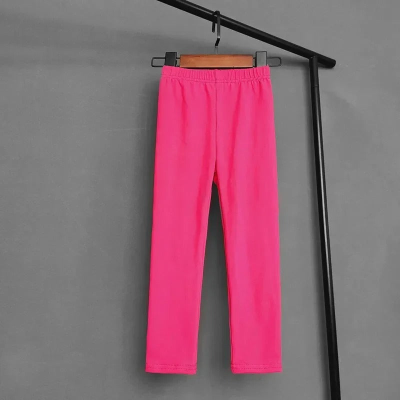 Kids Skinny Leggings Solid Color Pants Cute Stretch Spring Summer Trousers Soft Slim Children Pant Girl and Boys