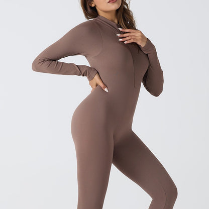 threaded one-piece yoga wear, no-awkwardly threaded fitness wear