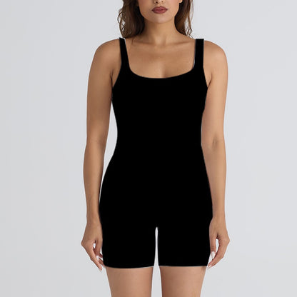 Seamless threaded tight one-piece yoga wear, no-awkwardly threaded fitness wear, sexy one-piece for women in summer