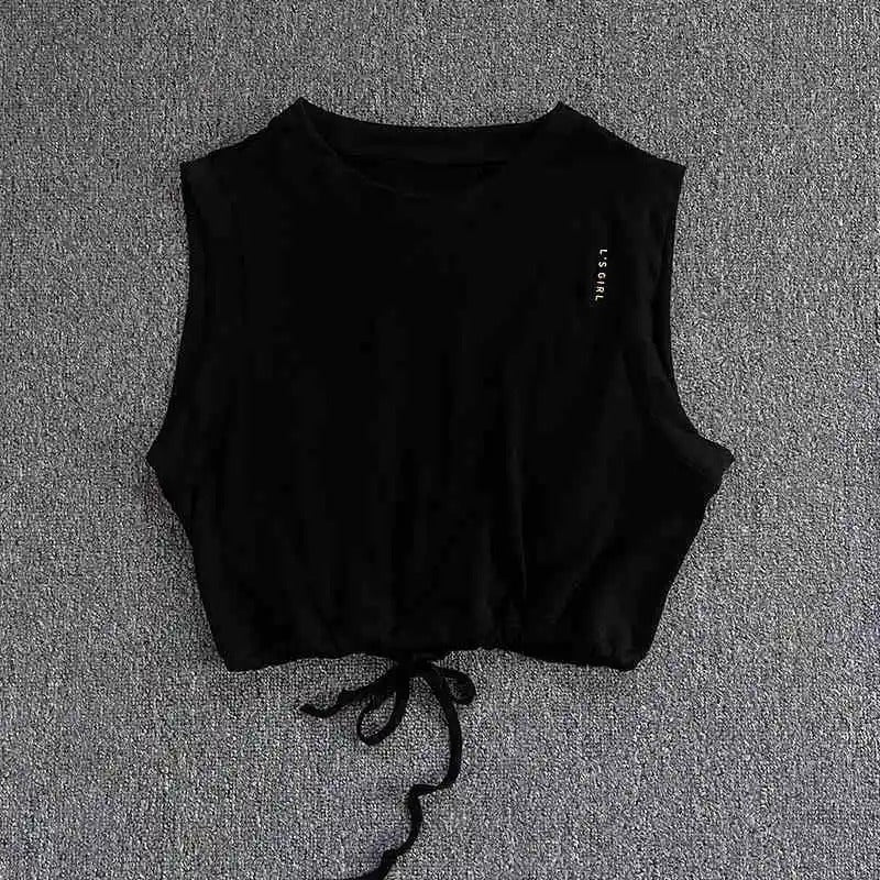 Women's summer yoga wear, breathable, loose, high-end sports vest, thin quick-drying running sleeveless fitness suit