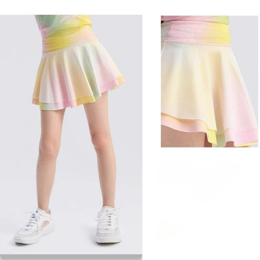 Pleated Skirts Girls Lightweight Tennis Skirt Kids Breathable Golf Skort Athletic Dance Running School Sport Skirts with Shorts