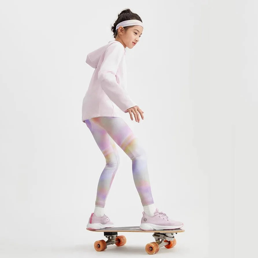 Latest Girls' Sportswear Yoga Pants Children Sports Leggings Elastic Quick-Dry Running Dancing Skating Training Tight Pants Kids